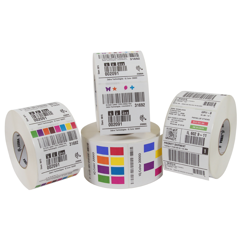 Zebra IQ Color Direct Thermal Labels