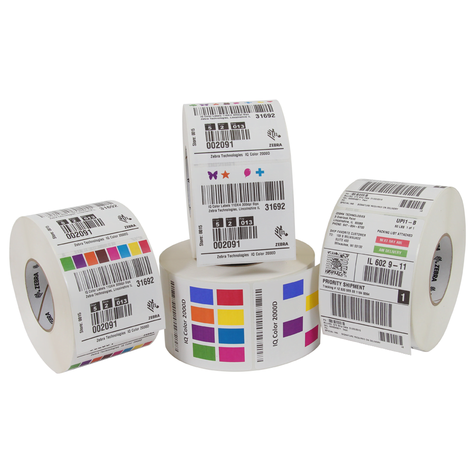 Zebra IQ Color Direct Thermal Labels