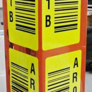 Colored Warehouse Rack Labels